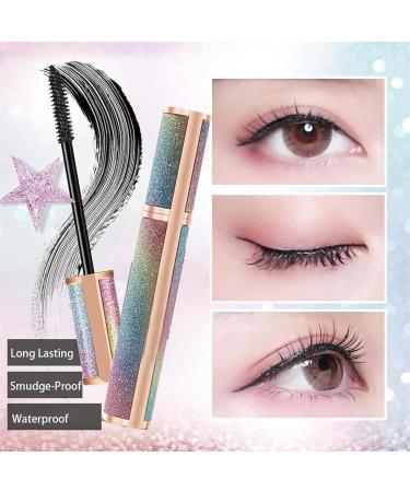 Lashvibe Mascara Sweetempo Mascara Liquid Extensions Mascara Natural 4d Fiber Mascara Long-Lasting Mascara with Thick Curling Waterproof Sweat-Proof and Non-smudge (2PCS) - Buy Online on GoSupps.com