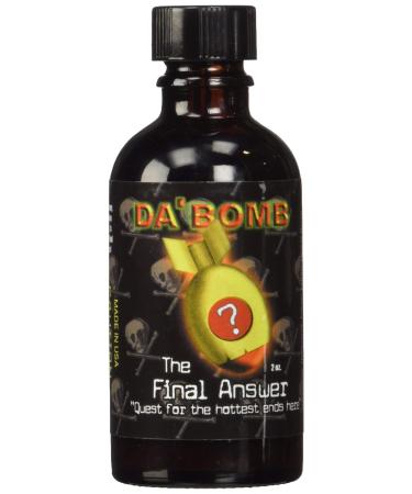 Da'Bomb The Final Answer Hot Sauce 2-Ounce Glass Bottle