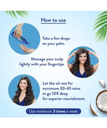 Parachute Advansed Gold Coconut Hair Oil with Vitamin E - Pure Coconut Oil for Long Strong & Nourished Hair - 13.5 Fl. Oz - Damage & Dryness Protection - Buy Online on GoSupps.com