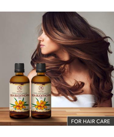 Pure Sea Buckthorn Oil 200ml - Cold-Pressed Sanddorn Oil for Skin & Body Care - Natural Hippophae Rhamnoides Carrier Oil - Buy Online on GoSupps.com