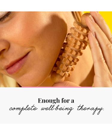 Tuuli Accessories Face Massage Device - Wooden Maderotherapy & Dermaroller Set for Relaxation & Skin Care - Buy Online on GoSupps.com
