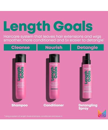 MATRIX Total Results Length Goals Shampoo 10 Fl Oz | Color Safe & Shine-Enhancing | Sulfate-Free Formula for Hair Extensions - Buy Online on GoSupps.com