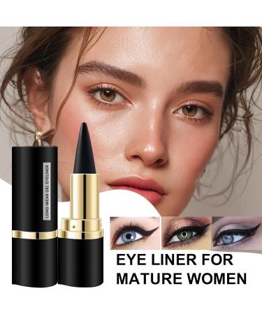 Eye Pencil Gel Eye Pencil Matte Black Gel Pen Long-Lasting Waterproof Daytime Makeup for Women & Girls - Buy Online on GoSupps.com