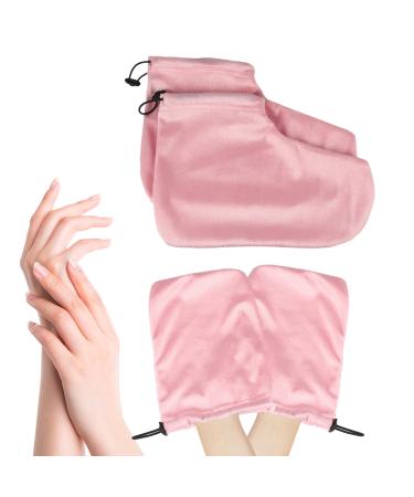 Paraffin Gloves on Hands Hand Spa Gloveds Set Elastic Opening Breathable Soft Foot Covers Warming Hydrating Cream Treatmenst Sleeping Heated Gloves for Ladies