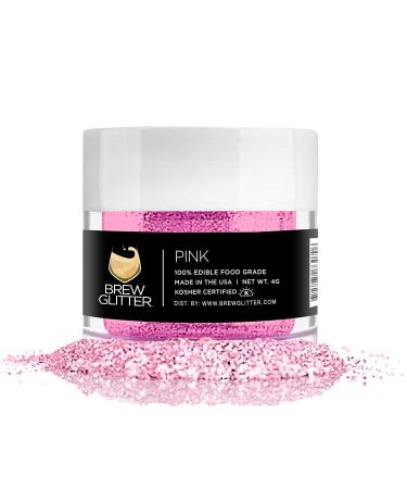 Pink Edible Brew Glitter for Drinks & More | 4g | Kosher Certified, Vegan & Gluten Nut Free - Buy Online on GoSupps.com