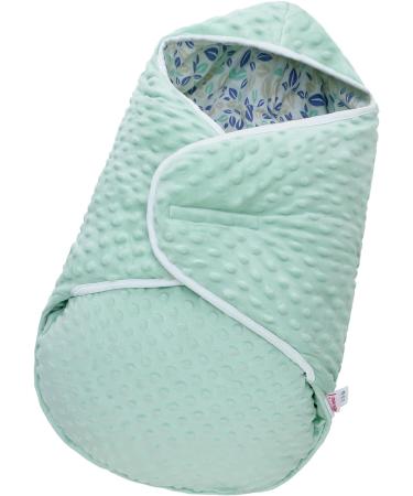 Winter Baby Swaddle Blanket for Car Seat | Newborn Sleeping Bag Cotton | 0-12 Months Boys Girls | Universal Leaves Design - Buy Online on GoSupps.com
