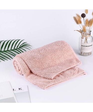 Laojbaba Microfiber Hair Towel - Quick Dry Towel for Long & Thick Hair - 19x39 inch - Lotus Root Pink - 1pcs - Buy Online on GoSupps.com