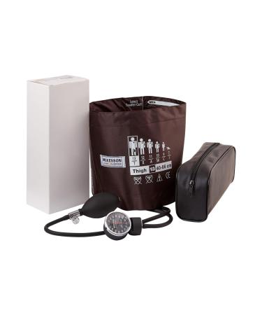 McKesson LUMEON Deluxe Aneroid Sphygmomanometer Blood Pressure with Cuff Thigh Brown Adult Large 1 Count Thigh Cuff (1 ct) - Buy Online on GoSupps.com