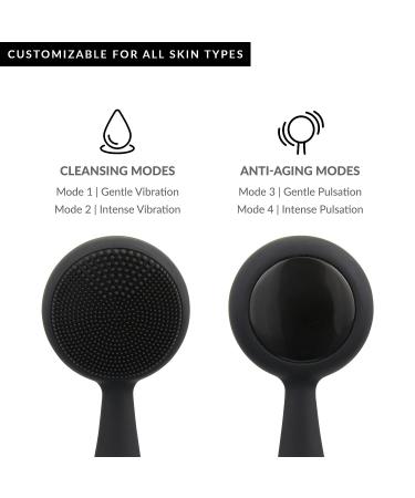 PMD Clean Pro OB: Silicone Brush & Obsidian Gemstone Massager for Clear, Youthful Skin - SonicGlow Vibration - Waterproof - Buy Online on GoSupps.com