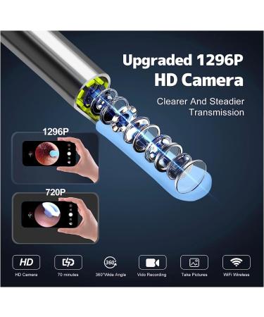 1296P Ear Wax Removal Tool Camera - Ear Cleaner with Light and Camera, 8pcs Ear Set, Compatible with iPhones, iPad, Android - Earwax Removal Kit - Buy Online on GoSupps.com