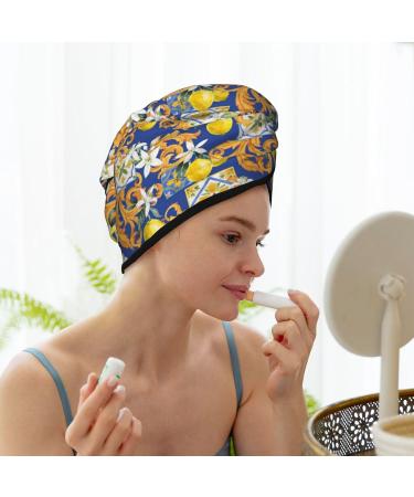 Sicilian Style Microfiber Hair Towel - Super Absorbent Coral Velvet Wrap for All Hair Types - Quick Dry Cap for Women - Buy Online on GoSupps.com
