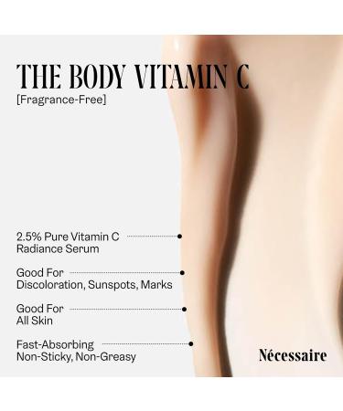 N cessaire The Body Vitamin C Serum | Pure Vitamin C Tranexamic Acid and Enzymes Treatment For Women + Men | Brightens + Evens Skin Tone | Dermatologist-Tested. Hypoallergenic (150 ml/5.1 oz) - Buy Online on GoSupps.com
