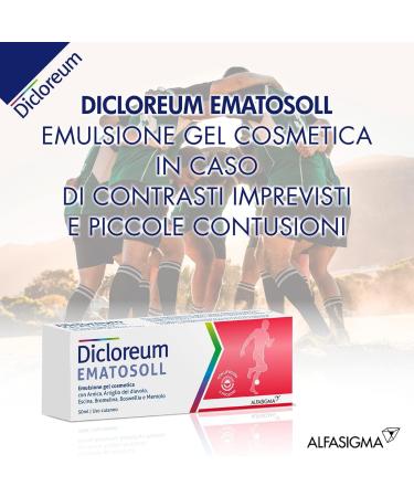 Buy Alfasigma Dicloreum Ematosoll Gel 50 ml | Fast International Shipping for Pain Relief - Buy Online on GoSupps.com