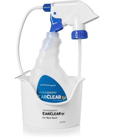 Nuance Medical EarClear Rx: Ear Cleaning Kit for Adults & Kids - Flexible Tip System with Otoscope Penlight, Basin, Disposable Tips & Microfiber Towel - Buy Online on GoSupps.com