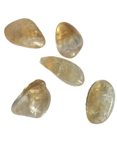 Citrine Crystal Small Tumble Stone - 5 Pc