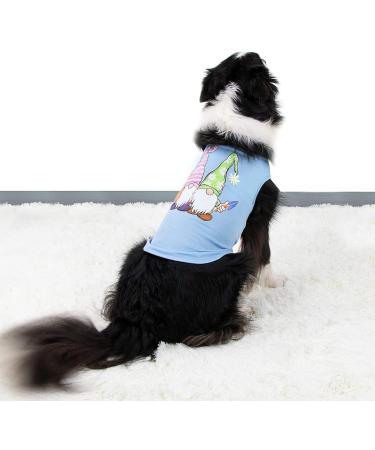 Summer Dog Shirts for Large Dogs - Soft Stretchy Puppy Clothes in Pink & Blue | X-Large Sizes Available - Buy Online on GoSupps.com