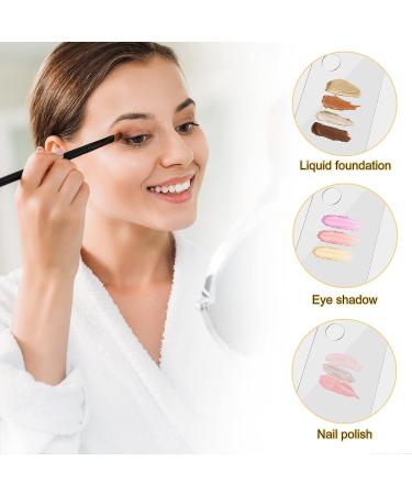 Acrylic Makeup Palette 2 Pack with Spatula and Mirror - for Nail Art & Beauty Salon - Transparent - Buy Online on GoSupps.com