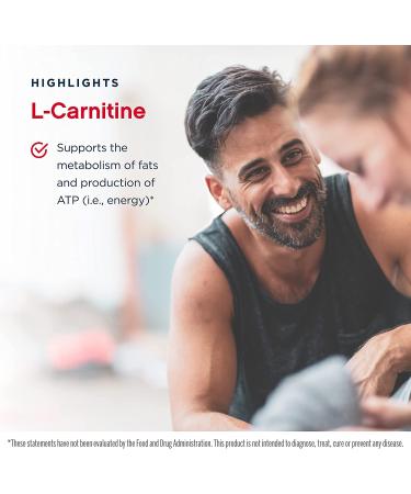 Jarrow Formulas L-Carnitine 500 mg - 50 Veggie Caps for Energy & Fat Metabolism - Buy Online on GoSupps.com