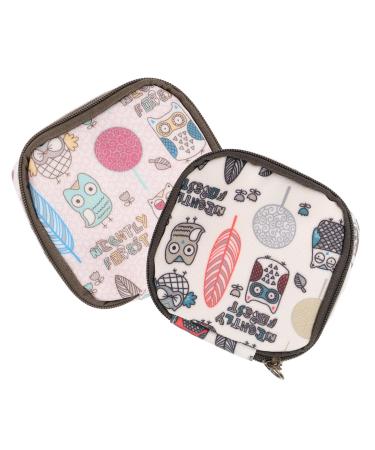 Gleavi 2st napkin pocket for the first period period pocket tampon holder for the handbag breastfeeding pillow hold Pack with women's bandages cotton laminated Miss square