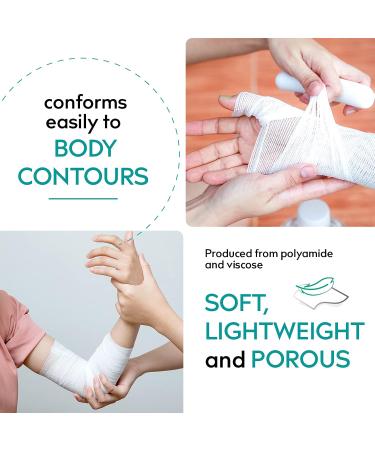 Medrull 20-Piece 8cm x 4m Gauze Bandage Set - Ultra Crepp Fixation Bandages for Superior Dressing Material - Buy Online on GoSupps.com