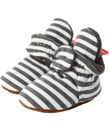 TMEOG Baby Booties - Infant Boots for Boys & Girls 0-18 Months - Black Striped - Size 0-6 Months - Buy Online on GoSupps.com