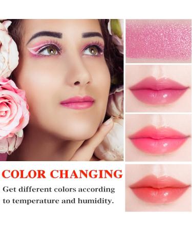 2Pcs Clear Crystal Flower Jelly Lipstick PH Magic Temperature Color Changing Lipstick Lip Gloss Long Wear Nutritious Tinted Lip Balm Moisturizing Lip Stick Makeup Set (Set B) - Buy Online on GoSupps.com