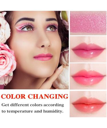 Crystal Flower Jelly Lipstick Set C - 2Pcs Color Changing & Moisturizing Lip Balm - Buy Online on GoSupps.com
