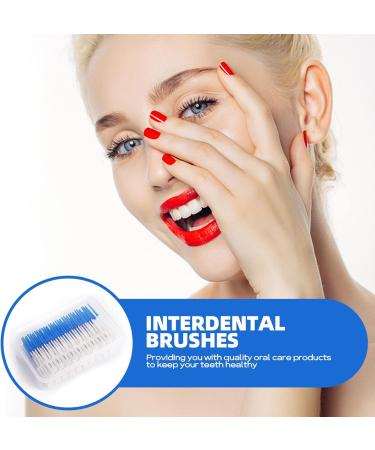 160 Double Use Interdental Brushes with Storage Case - Wisdom Dental Floss for Braces & Oral Care Tool (Blue) - Perfect for Dental Hygiene - Buy Online on GoSupps.com