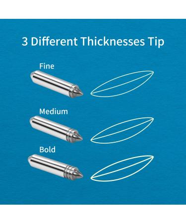 Foil Transfer Tool Kit for Cricut Machines - Artarron 3-in-1 with Housing Replacement - Fine, Medium, Bold Blades - Light Blue - Buy Online on GoSupps.com