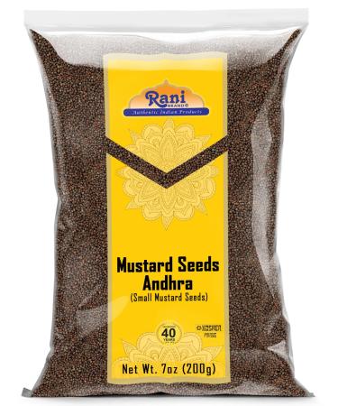 Rani Andra Mustard Seeds (Rai) Whole Spice (Rai Sarson) 7oz (200g) All Natural Gluten Friendly | Non-GMO | Kosher| Vegan | Indian Origin 200g (7 Ounce)