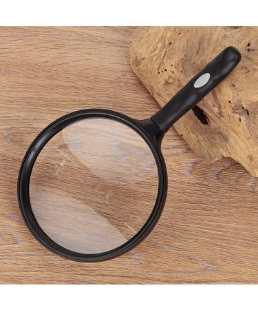 130mm Large Lens Handheld Magnifier 2.5X Reading Newspaper Map Magnifying Glass Ergonomic Handle Loupe Small Gift - Buy Online on GoSupps.com