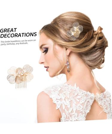 DOITOOL dress vintage Hanfu hair comb clip wild alloy hair accessories for women plastic Korean decorate the flowers girl Baroque girl hair accessories - Buy Online on GoSupps.com