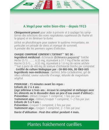 A.Vogel Echinaforce Junior Chewable Tabs - Cold & Flu Relief for Kids 2+ | 180 Organic Echinacea Tabs - Buy Online on GoSupps.com