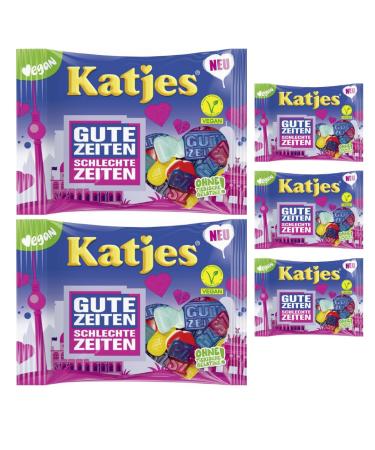 Pufai Katjes Good Times Bad Times Vegan Fruit Eraser 175g Pack of 5