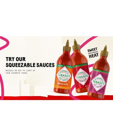 Tabasco Sauce Piquante Multipack Coffret de sauces piquantes avec 3 bouteilles faciles presser de 256 ml Sans gluten conservateurs et mati res grasses (Buffalo Sriracha Sweet & Spicy) - Buy Online on GoSupps.com