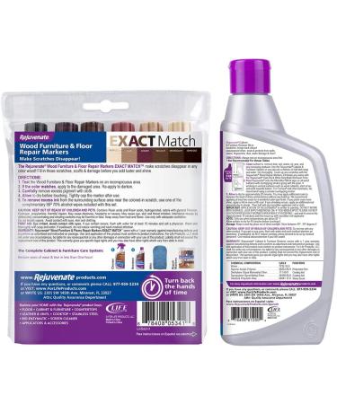Rejuvenate Wood Furniture & Floor Repair Markers 13oz - Seals, Protects, Fills Scratches - Cabinet & Furniture Restorer - Buy Online on GoSupps.com