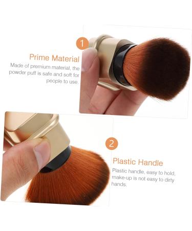 Angoily Makeup Cosmetics Brush Powder Brush Travel Wallet Fashion 2.7*2.7cm Golden - Buy Online on GoSupps.com