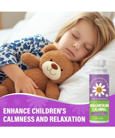 Magnesium Lotion for Kids Gentle Roll on Magnesium Lotion for Sleep Moisturizing Skin & Improve Children Bedtime - Buy Online on GoSupps.com