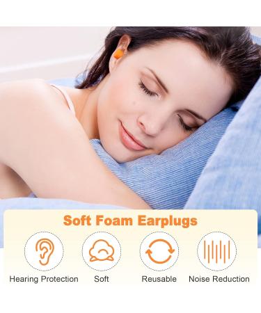 200 Pairs Foam Ear Plugs Noise Cancelling Earplugs Individually Wrapped Ear Plugs Bulk Ear Reusable Plugs for Sleeping Noise Reduction Work Construction 500 Pairs - Buy Online on GoSupps.com