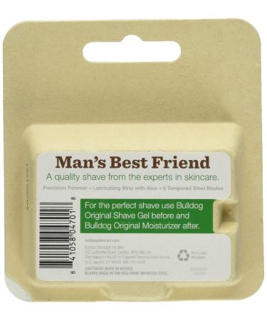 Bulldog Men's Skincare Original Razor Blade Refills - 4 Count for Smooth Shaving - Buy Online on GoSupps.com