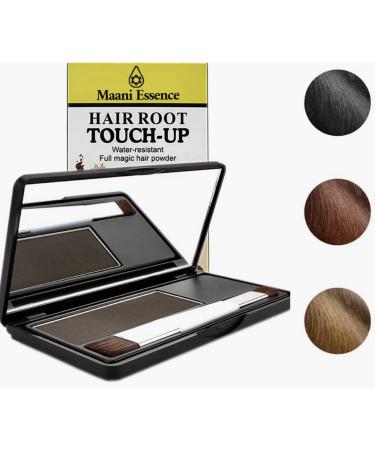 Hair Root Touch Up  Hairline Shadow Instantly Hair Powder Shadow  Touch up Highlights Quick Cover Grey Hair Root Concealer with Brush (DARK BROWN)