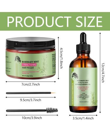 Rosemary Hair Mask Rosemary Oil for Hair Rosemary Oil for Hair Rosemary Oil Hair Growth Rosemary Oil Hair Strengthening Hair Mask Rosemary Mint Strengthening Edge Gel for Healthy Hair Growth - Buy Online on GoSupps.com