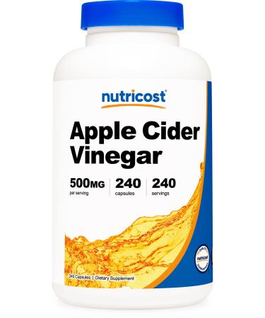 Nutricost Apple Cider Vinegar 500mg - 240 Capsules 