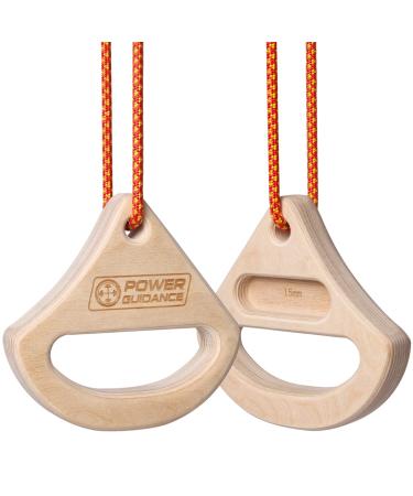 POWER GUIDANCE Rock Climbing Holds Wood Portable Hangboard Climbing Fingerboard for Training Grip Strength, Finger Strength, Arm Strength for Outdoor and Home Gym