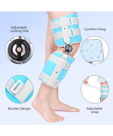 Kids Hinged Knee Brace - Toddler Knee Immobilizer with Stabilizers for Pain Relief & Recovery | Pediatric Post Op ROM Brace for ACL PCL MCL Injuries (Small - Buy Online on GoSupps.com