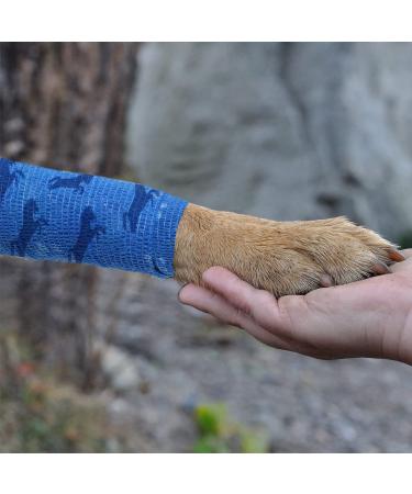 JpGdn 24 Roll Vet Wrap Bandages for Dogs Horses 5cm*4.5m Cohesive Medical Tape Self Adhesive Tape Flex Leg Wrap Adherent Non-Woven for Dog Cat Horse Pet Animals Ankle Sprains & Swelling 24 Rolls-Camo and Animals - Buy Online on GoSupps.com