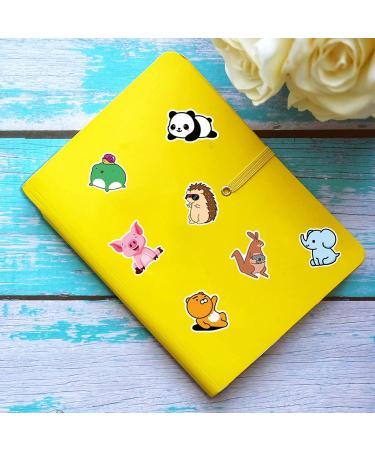 100pcs Cute Animal Stickers - Vibrant Laptop & Water Bottle Decals for Kids Teens & Girls - Frog Penguin Fox Panda & Elephant Designs - Buy Online on GoSupps.com