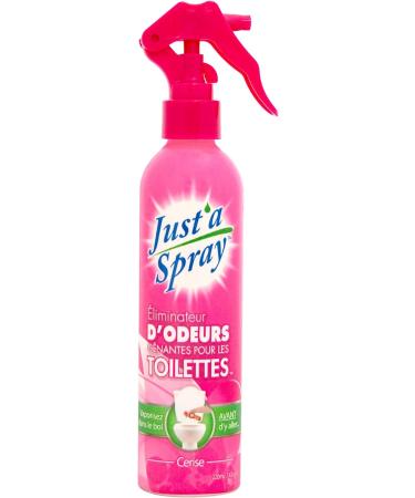 Just a Spray Cherry 220 ml - Home & Office Poop Spray Before You Go Toilet Odor Eliminator - Bathroom Deodorizer Just One Spray Toilet Freshener Safe for Septic - Buy Online on GoSupps.com