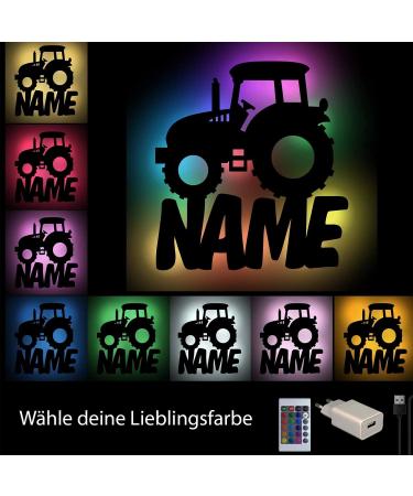 Personalized Night Light Tractor Lamp for Boys & Young Men | Unique Gifts for Children & Men - Buy Online on GoSupps.com