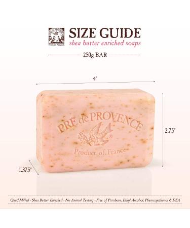 Pre de Provence Sandalwood Soap Bar - 8.8 oz - Organic Shea Butter - French Quad Milled - Rich Lather - Natural Skincare - Buy Online on GoSupps.com